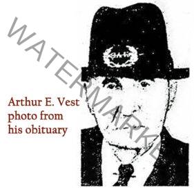 newspaper picture Arthur Vest